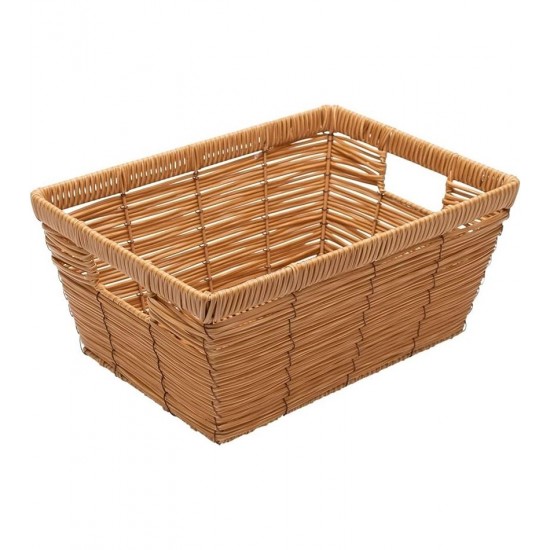 Cesto Retangular 29,5cm Claro Multiuso Com Alça Mimo Style